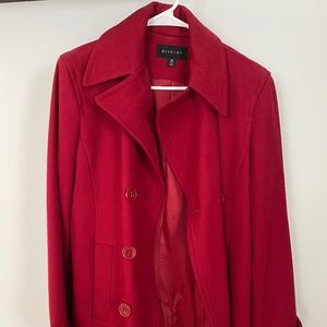 Red Peacoat size medium - great condition!